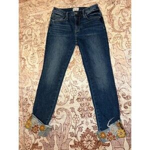 Driftwood Embroidered Jeans- size 26